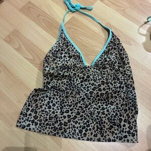 XS Victoria’s Secret Leopard Print 2010’s Tankini Top
